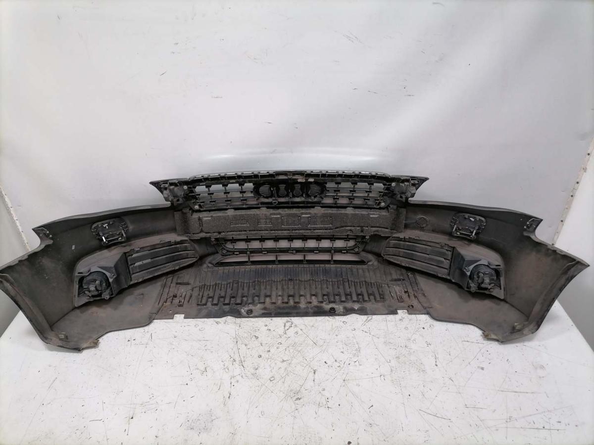 Audi A4 8K B8 original Sto&szlig;stange Stossf&auml;nger vorn LZ7L Lavagrau Bj.2009